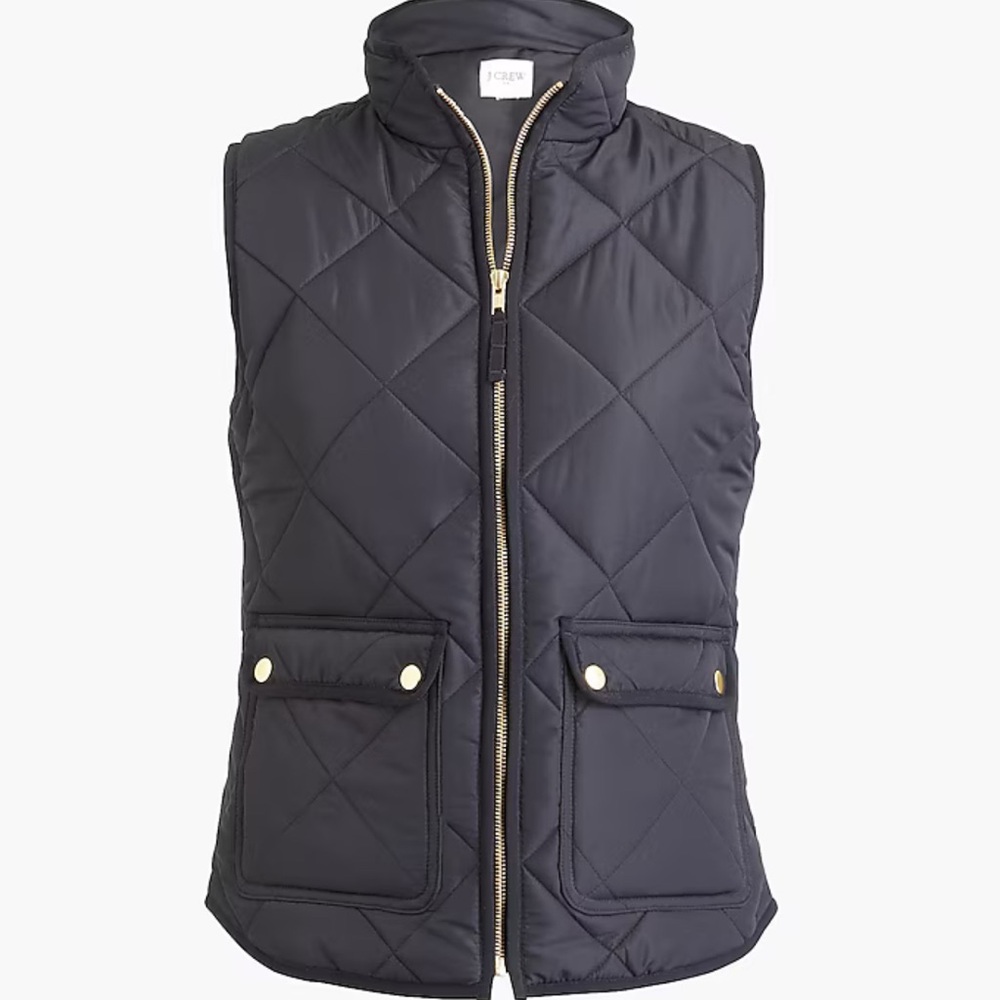 JCrew Factory Puffer Vest, Navy, Medium
